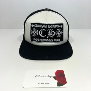 Chrome Hearts Hollywood Black/White Trucker Hat